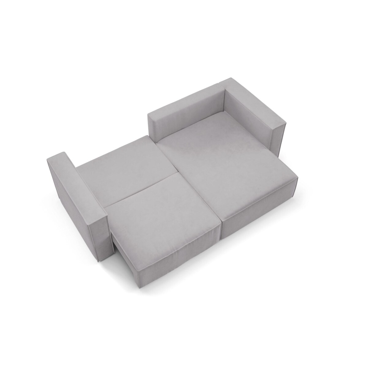 Narożnik KEYMON z funkcją spania welurowa tkanina Kolor: Gerra 65