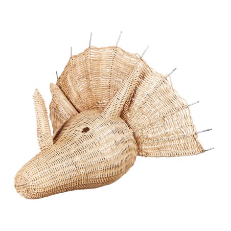 Rattanowa dekoracja ścienna dinozaur jasna BIOKO