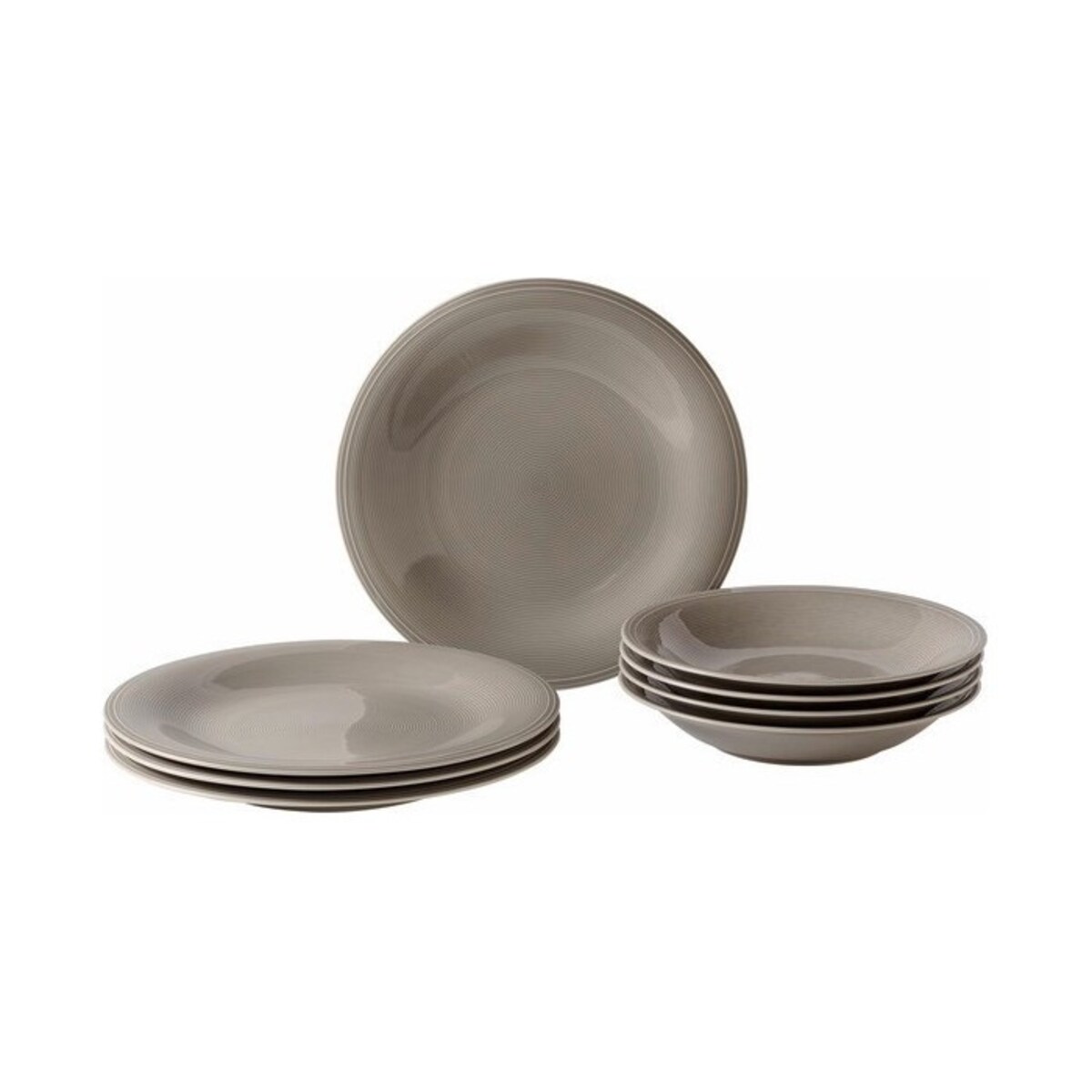 Zestaw naczyń stołowych Color Loop Stone, 8 el, Villeroy & Boch