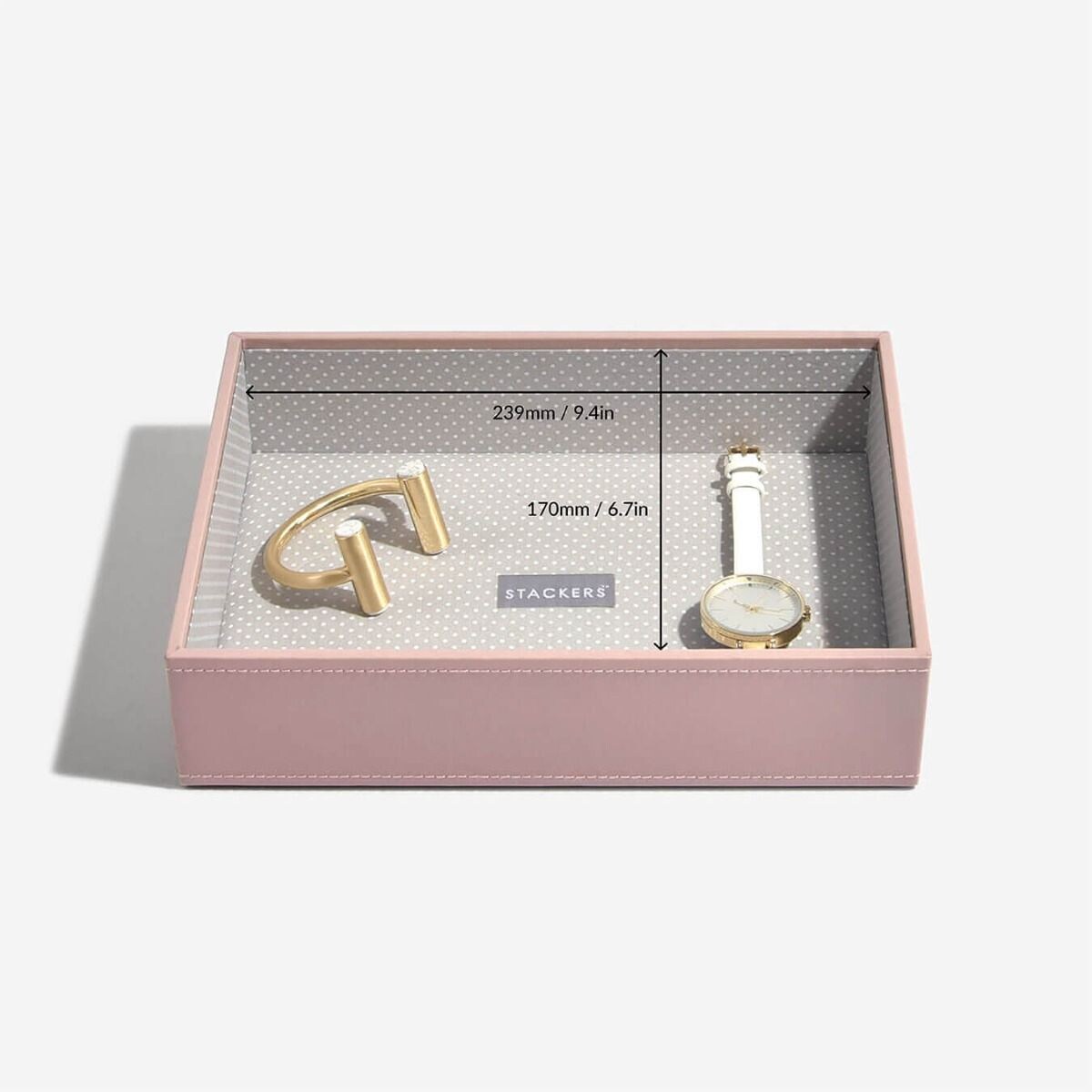 Szkatułka na biżuterię Stackers open classic różowa