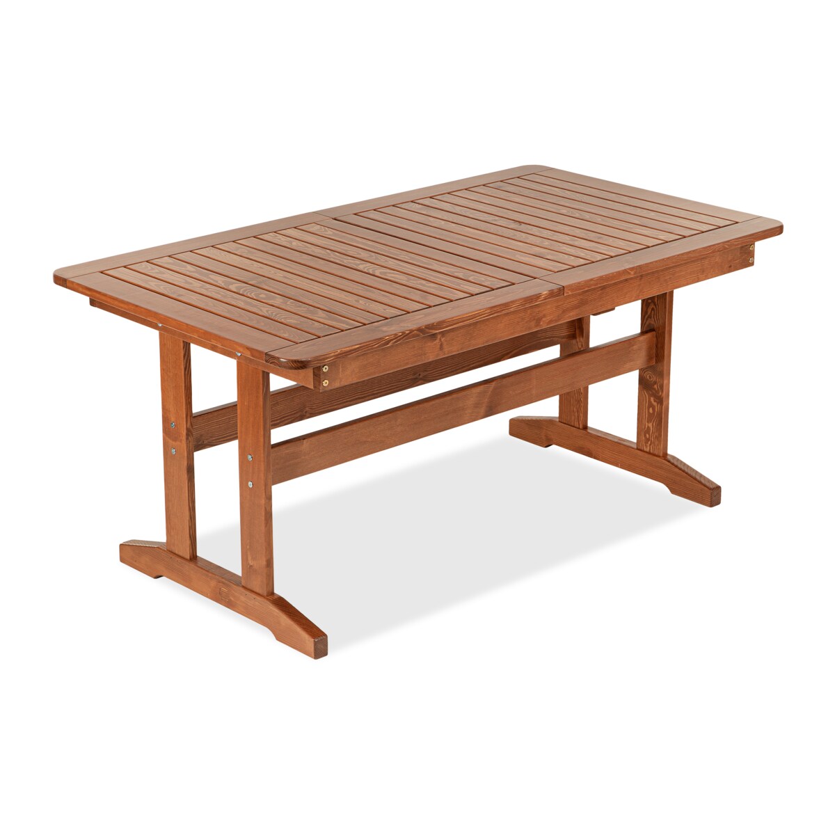 KONSIMO ALCES Rozkładany stół ogrodowy wykonany z litego drewna sosnowego