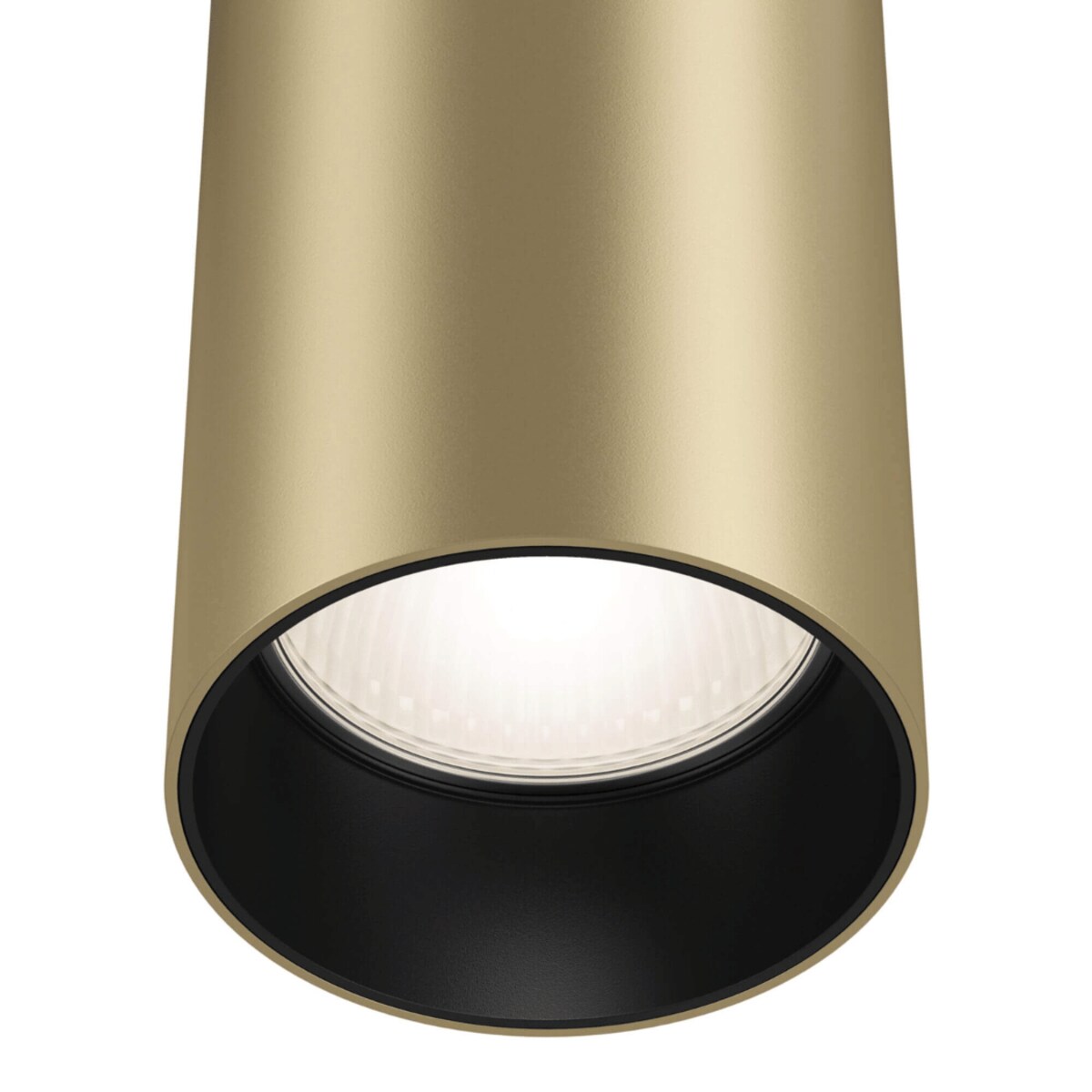 Lampa wisząca Focus P075PL-01MG nad stół tuba złota