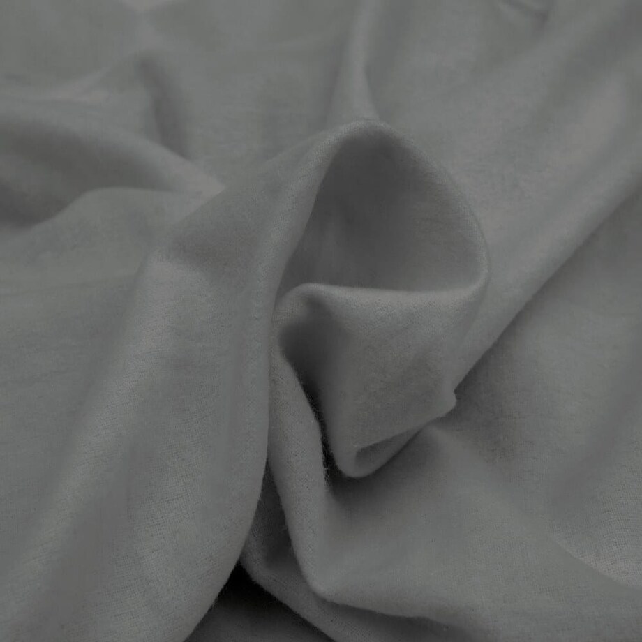 Prześcieradło flanela bez gumki 220x210 kolor szary