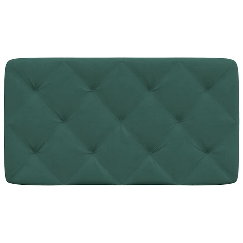 vidaXL Poduszka na wezgłowie, ciemnozielona, 90 cm, aksamitna
