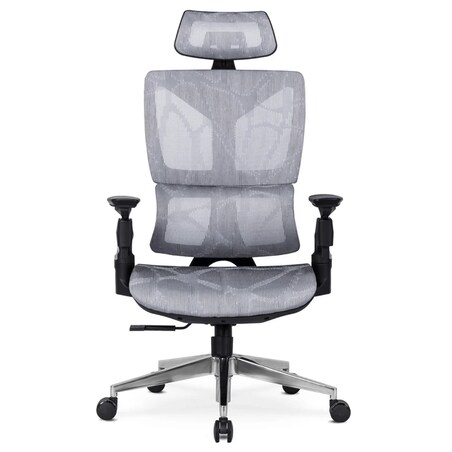 Fotel biurowy obrotowy ergonomiczny do biurka szary MARTIN