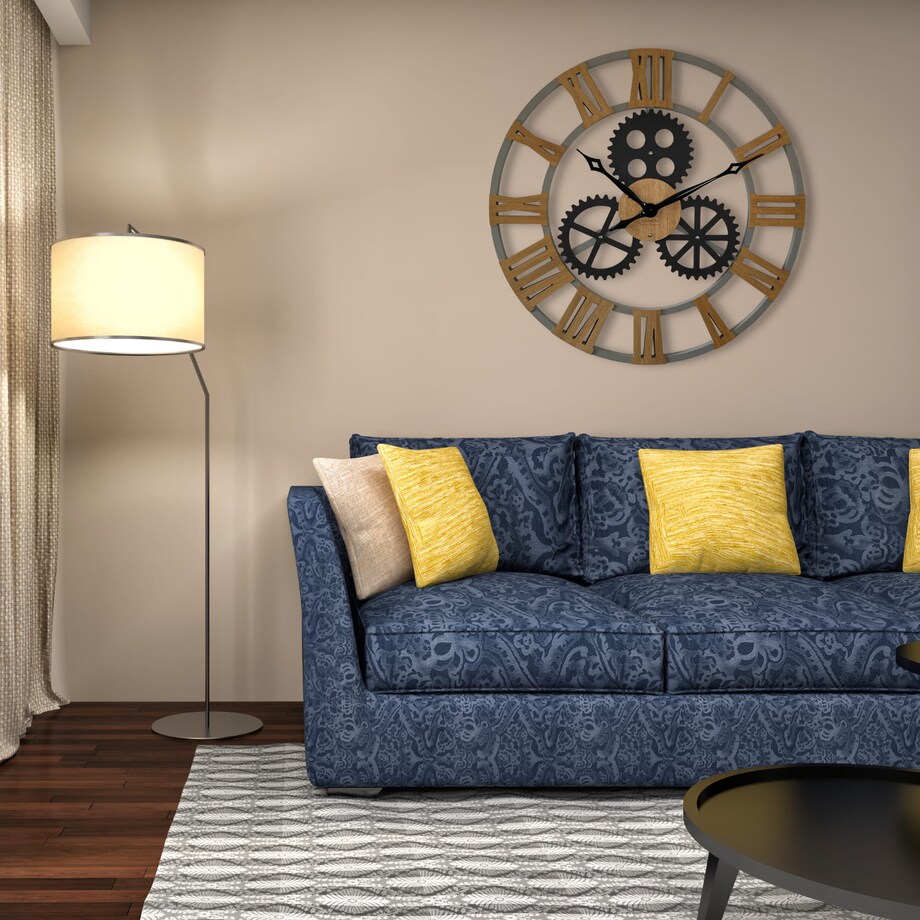 Duży zegar ścienny INDUSTRIAL 2 80cm