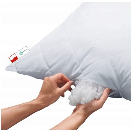 Poduszka antyalergiczna 70x80 z zamkiem POLSKA DWUPAK 2-PACK