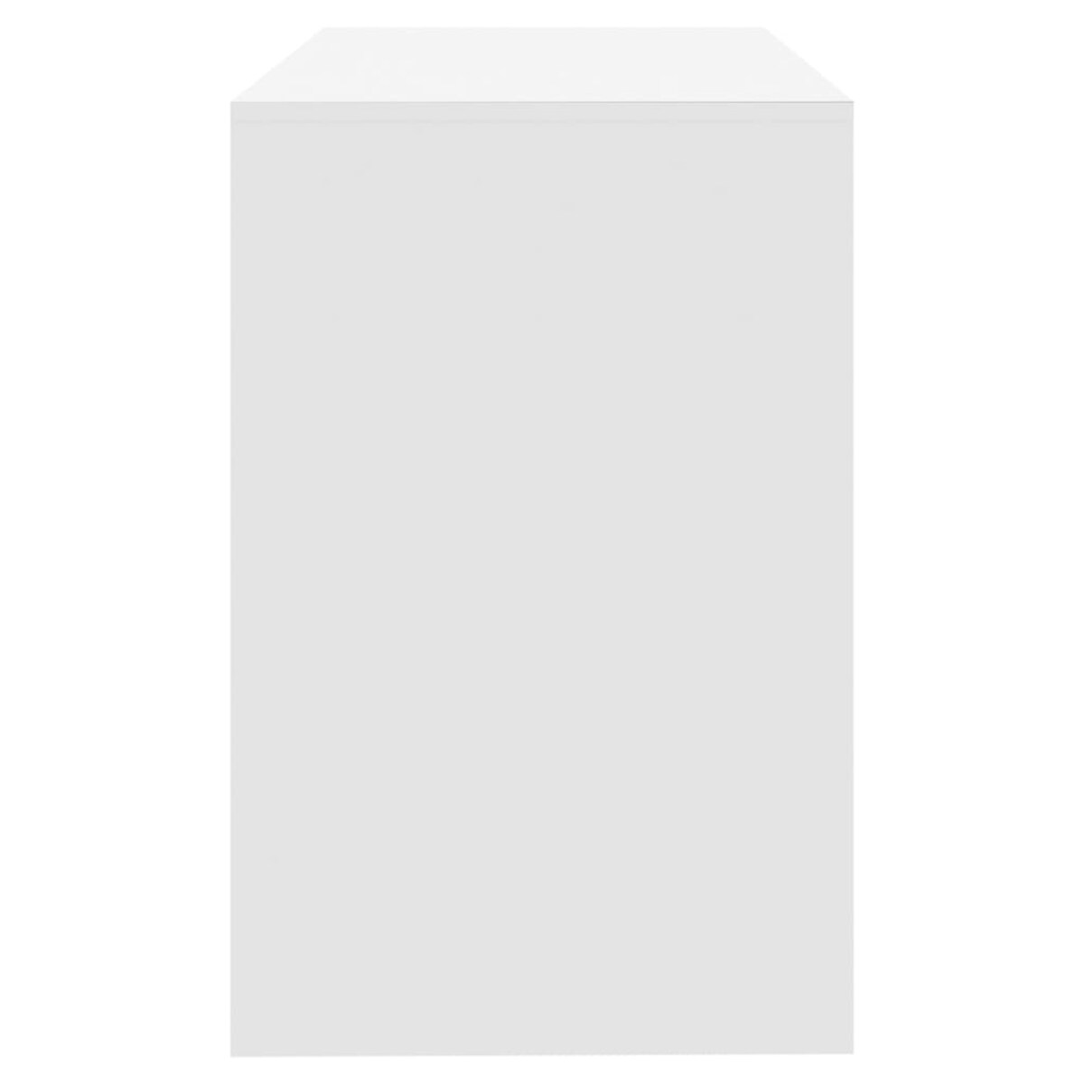 vidaXL Biurko, biała, 101x50x76,5 cm, materiał drewnopochodny