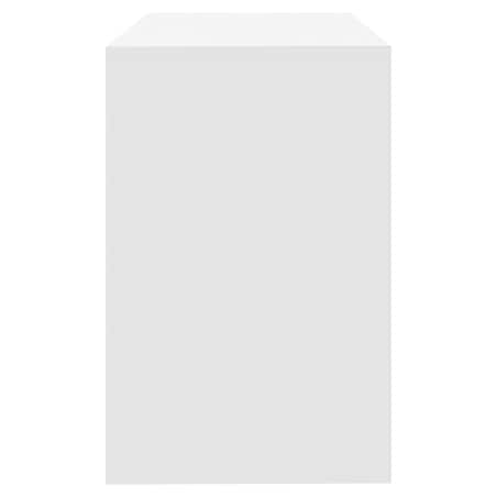 vidaXL Biurko, biała, 101x50x76,5 cm, materiał drewnopochodny