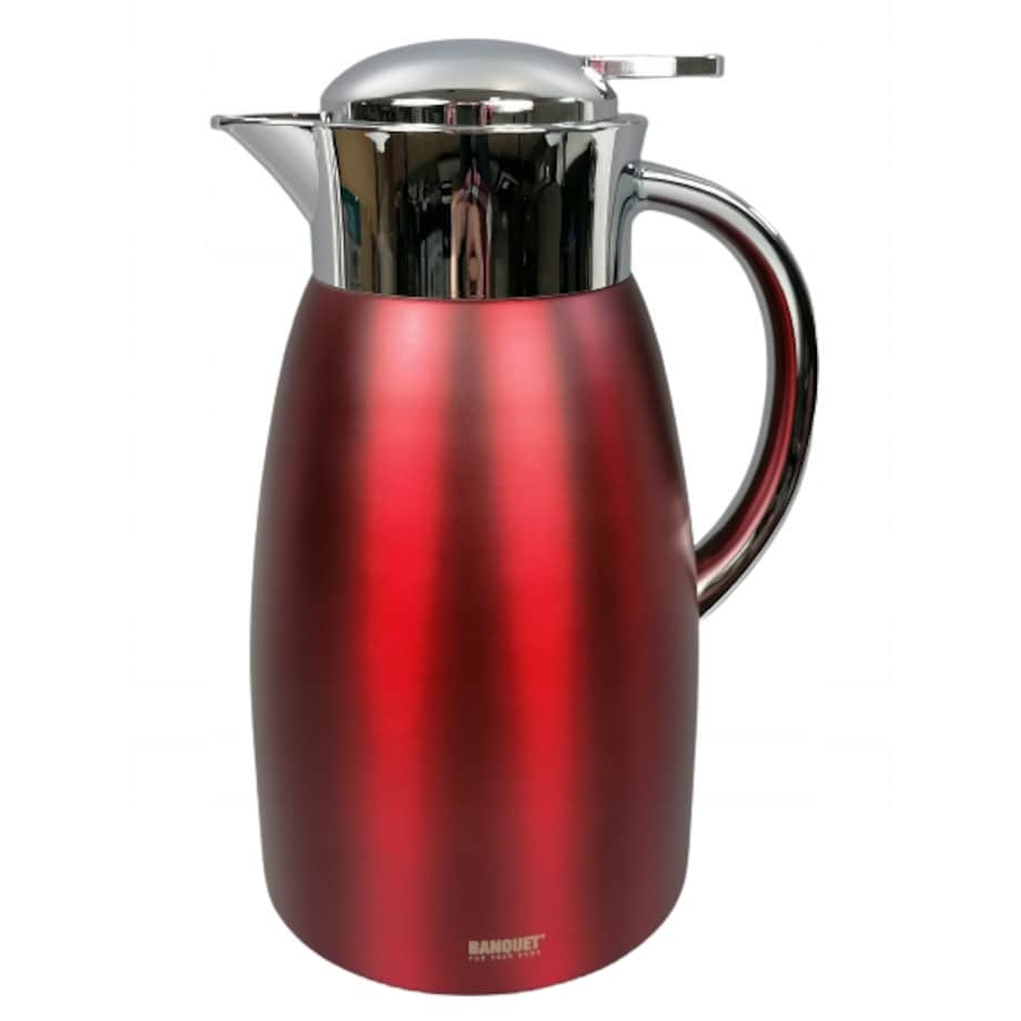 Termos na napoje Banquet 1,5L czerwony turystyczny piknik wycieczka rączką
