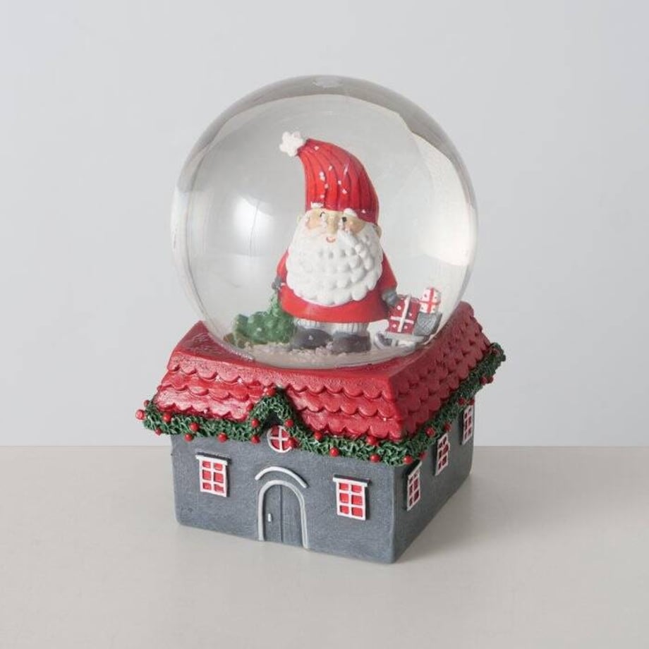 Kula śnieżna z domkiem MONTI, Ø10 cm
