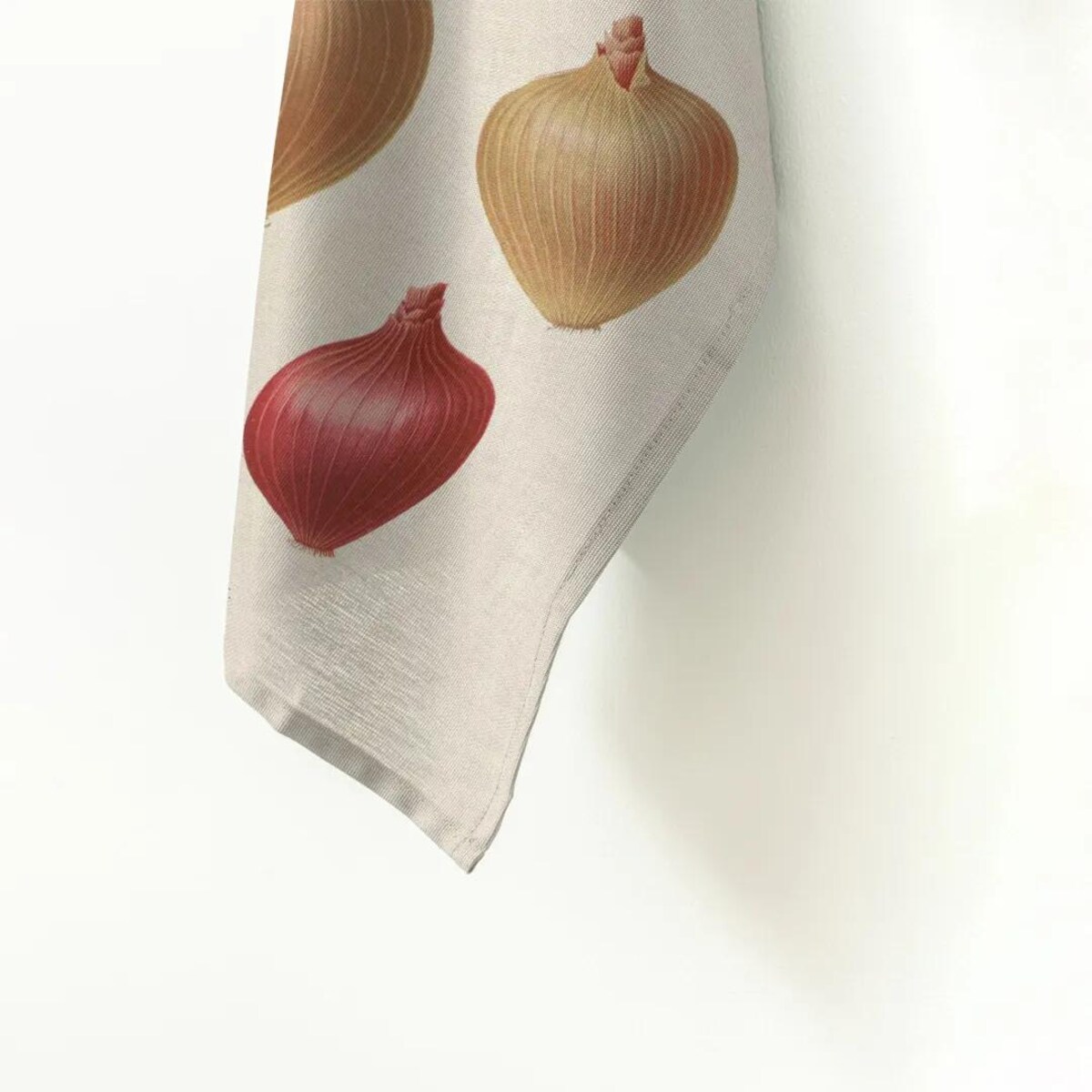Lniany ręcznik kuchenny - cebula