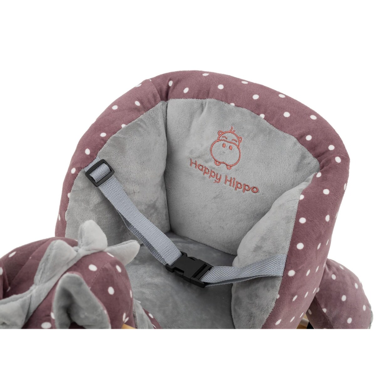 Bujak Konik Fioletowy |2w1! Bujak i jeździk | Zabawka dla dzieci | Prezent | Chodzik | Bujak | 12 m + | Interaktywna zabawka | Pierwsze urodziny | Happy Hippo