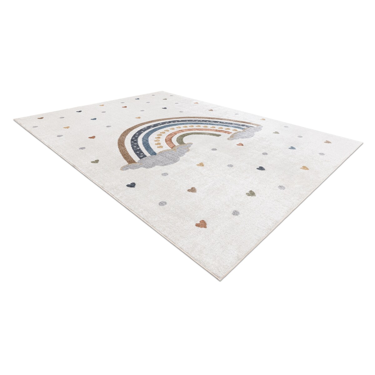 Dywan BONO 724 TĘCZA SERCA kremowy / jasny 160x220 cm