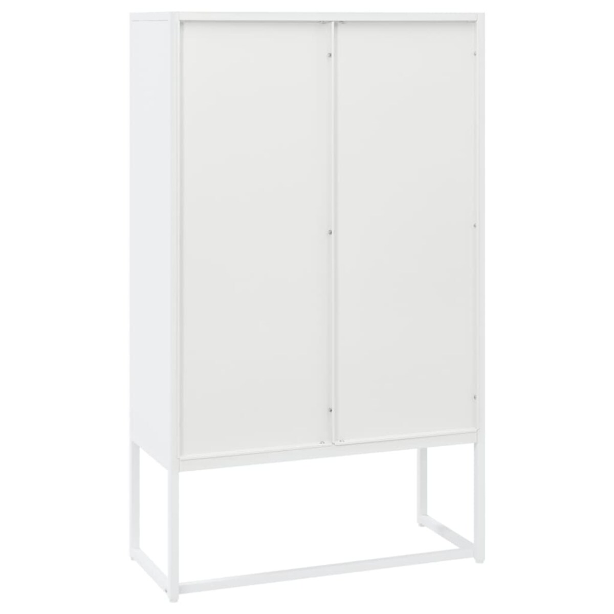 vidaXL Szafka, biała, 80x35x135 cm, stal