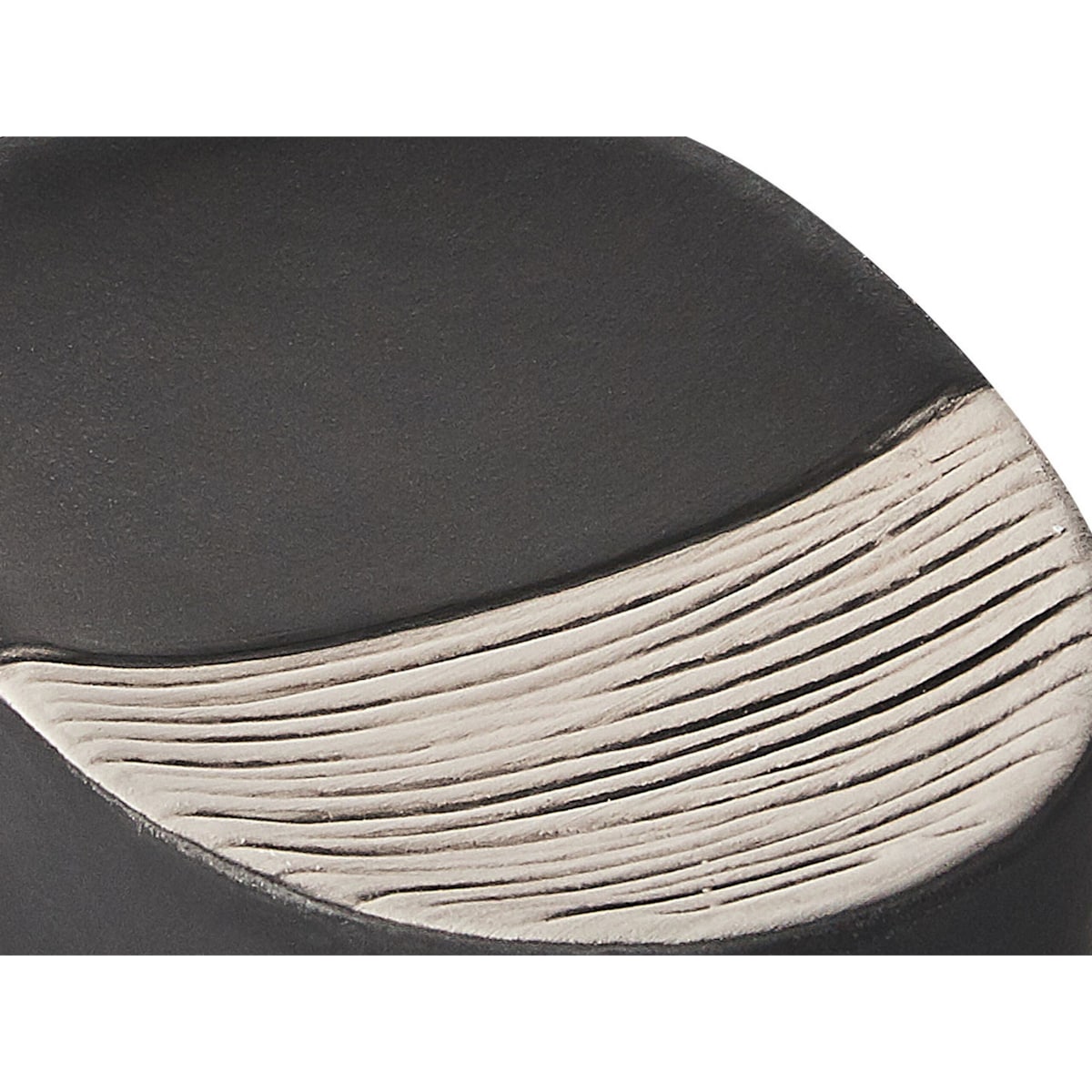 4-częściowy zestaw akcesoriów łazienkowych czarny z beżowym CORO