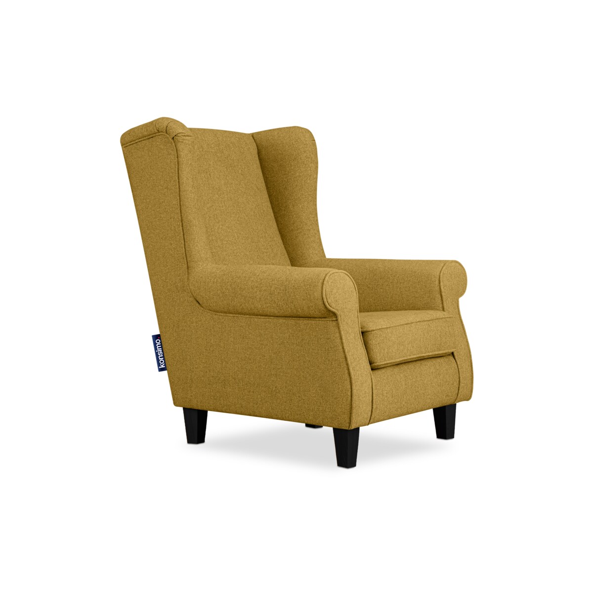 KONSIMO MILES Fotel, kolor żółty