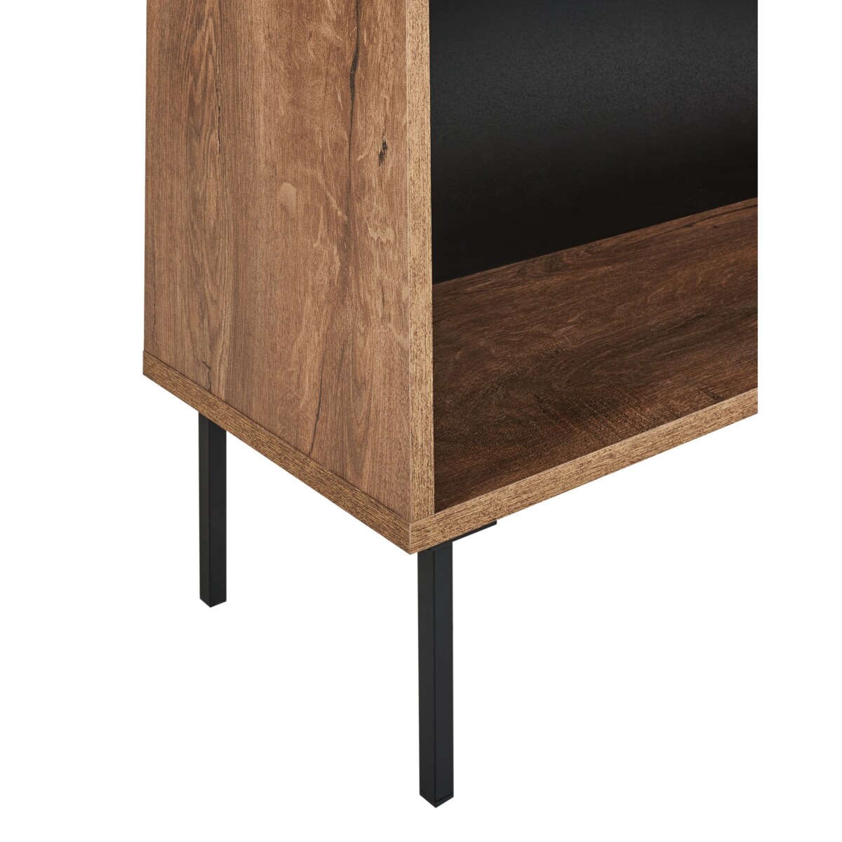 Regał 4 półki NANTON Drewno Ciemne drewno