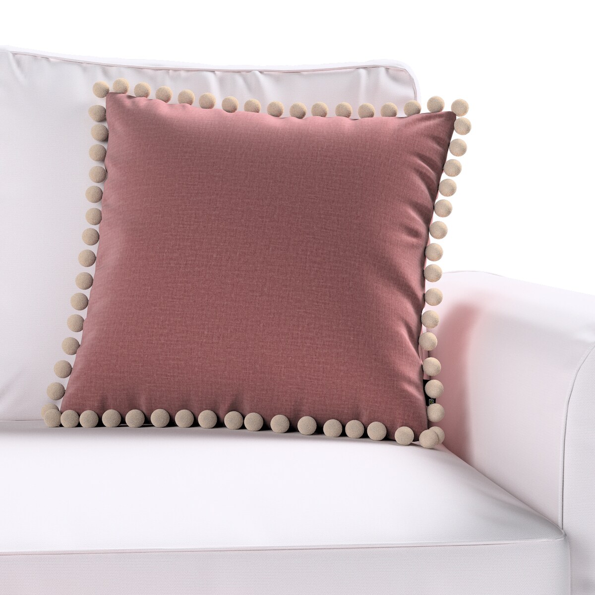 Poszewka Wera na poduszkę 45x45 jasna śliwka - welwet