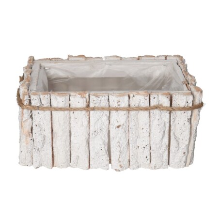 Doniczka Osłonka Drewniana Duża Kora Korytko Doniczki