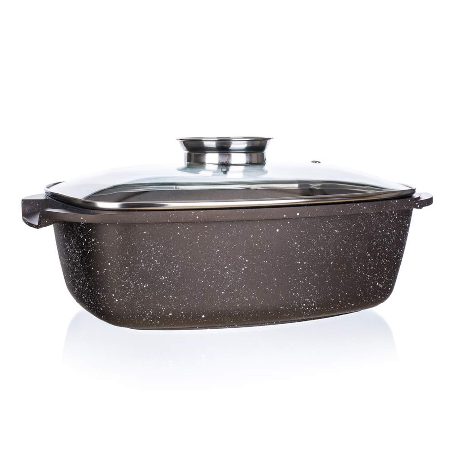 DUŻY GARNEK BRYTFANKA z dozownikiem 5,7L do gotowania pieczenia na prezent