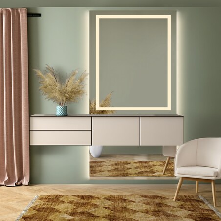 Lustro do toaletki w dwóch częściach z podświetleniem - EMI GLAM LED