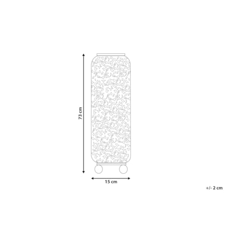 Lampa stojąca metalowa kremowa MURES