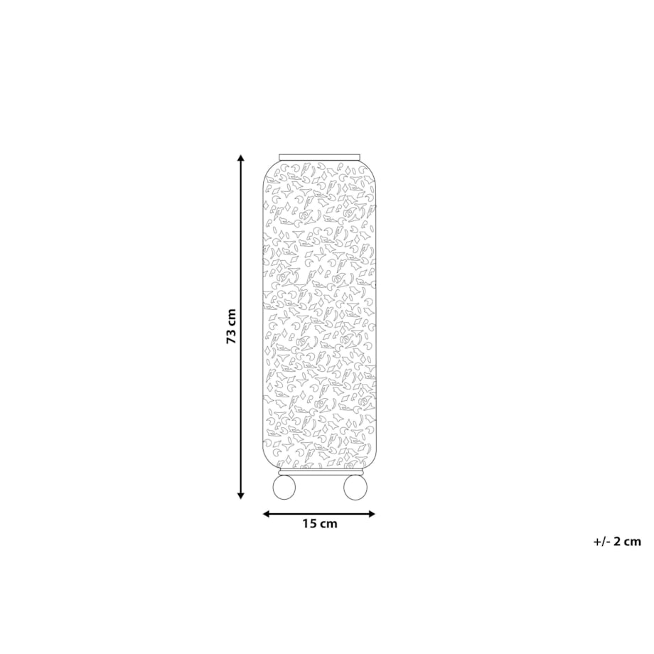 Lampa stojąca metalowa kremowa MURES