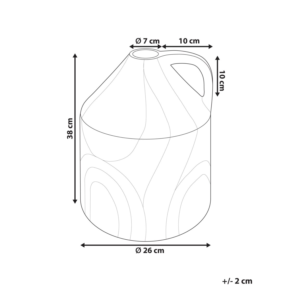 Terakota Wazon dekoracyjny 38 Kolorowy PUTRAJAYA