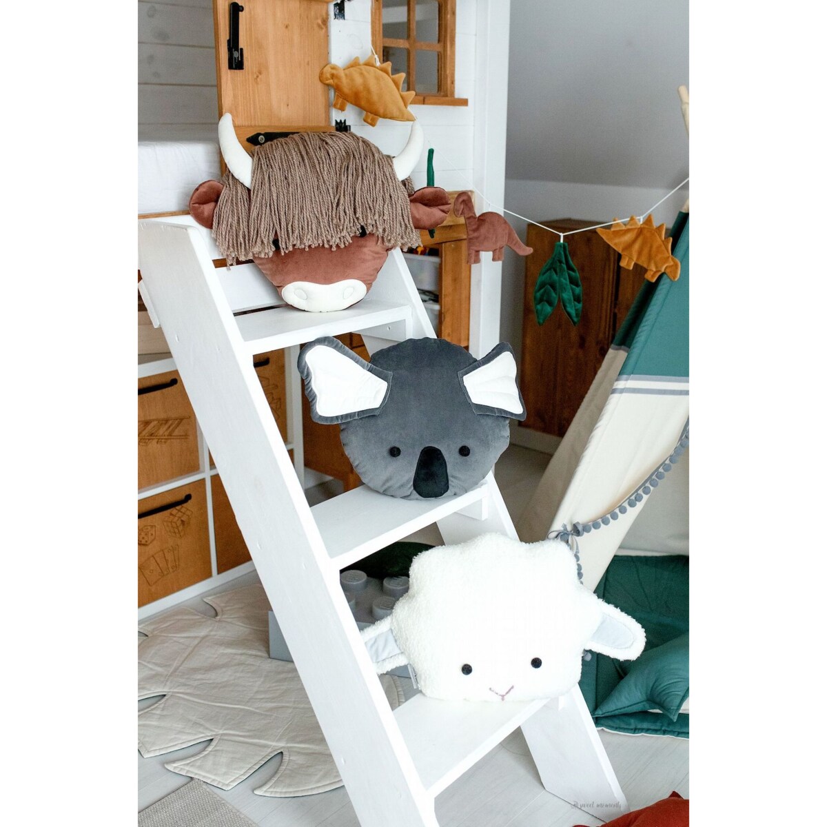 Poduszka Koala, szara dekoracyjna poduszka