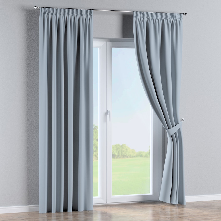 Zasłona na taśmie marszczącej 1 szt. 130x245 gołębi szary