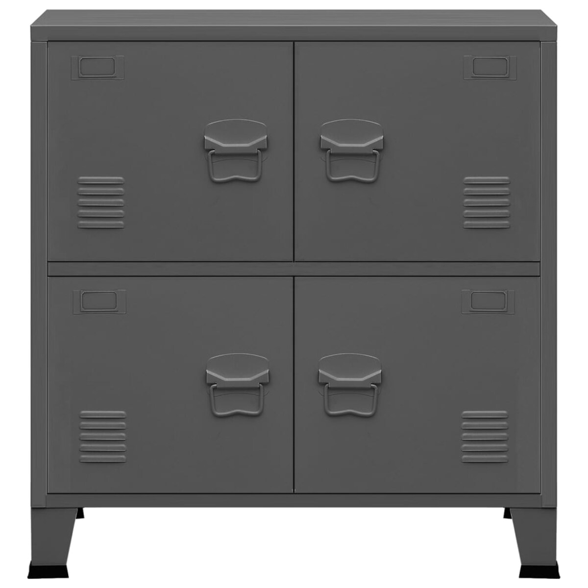 vidaXL Industrialna szafka, antracytowa, 75x40x80 cm, stalowa