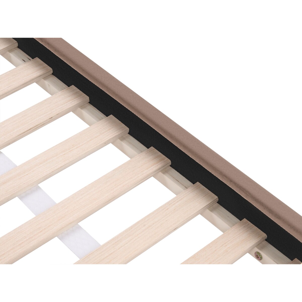 Łóżko Welur KERVAN 90 x 200 cm Brązowy