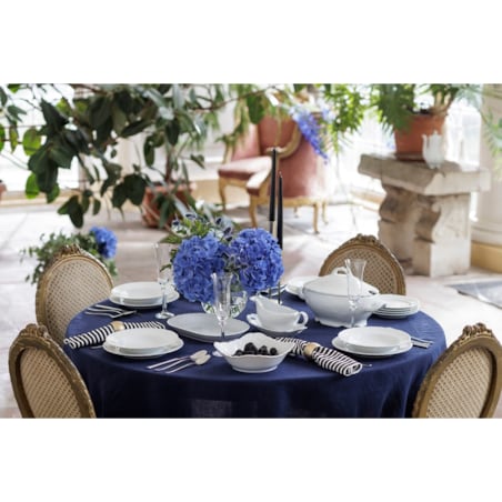 Serwis obiadowy dla 6 osób 25 el. Rococo Maria białe 0001