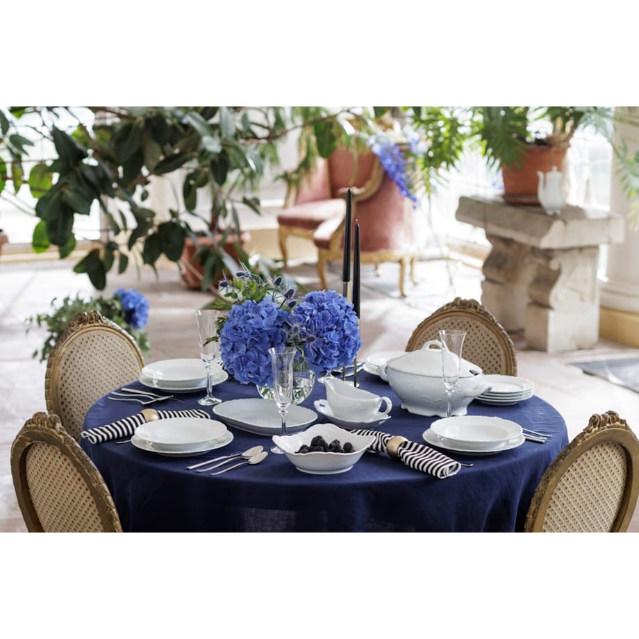 Serwis obiadowy dla 6 osób 25 el. Rococo Maria białe 0001