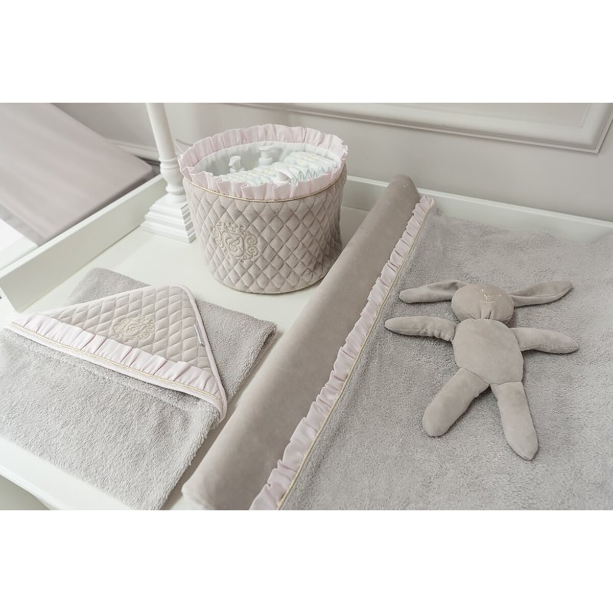 Przewijak welurowy Pastel Chic