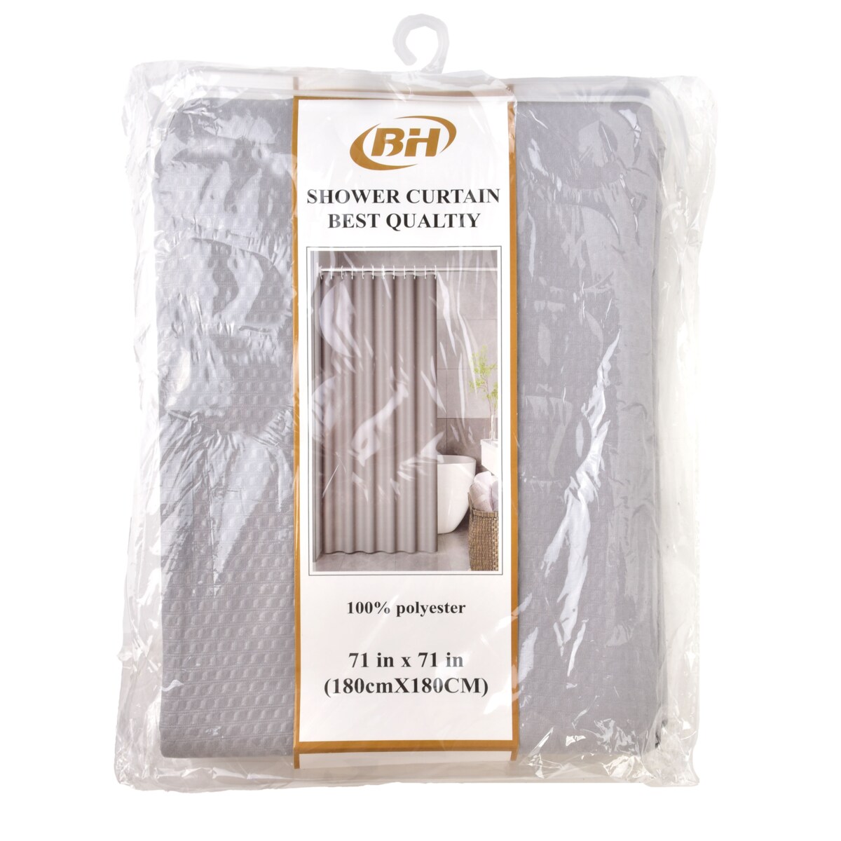 ZAC GREY Zasłona prysznicowa 180x180cm