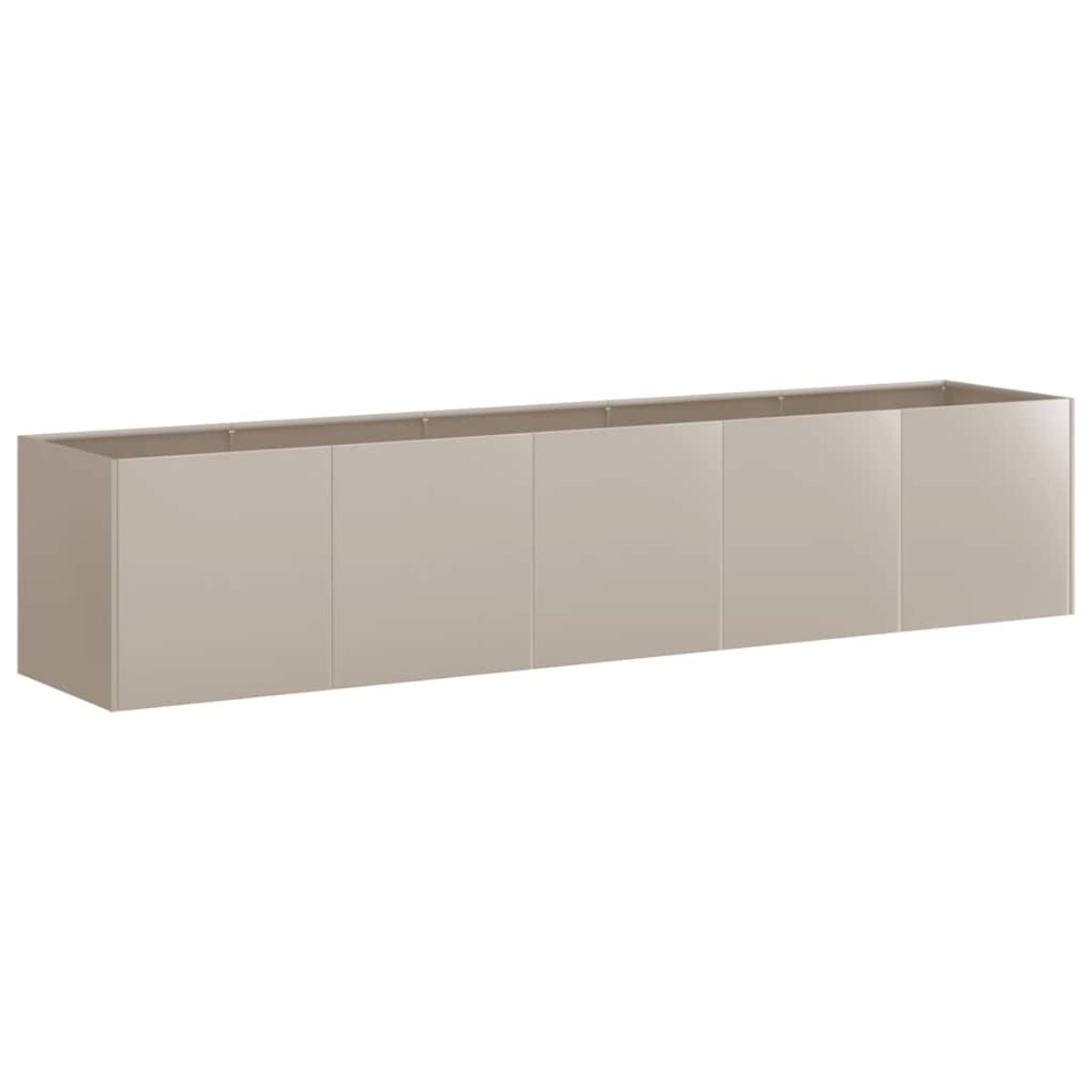 vidaXL Doniczka Rusty 200x40x40 cm Stal nierdzewna