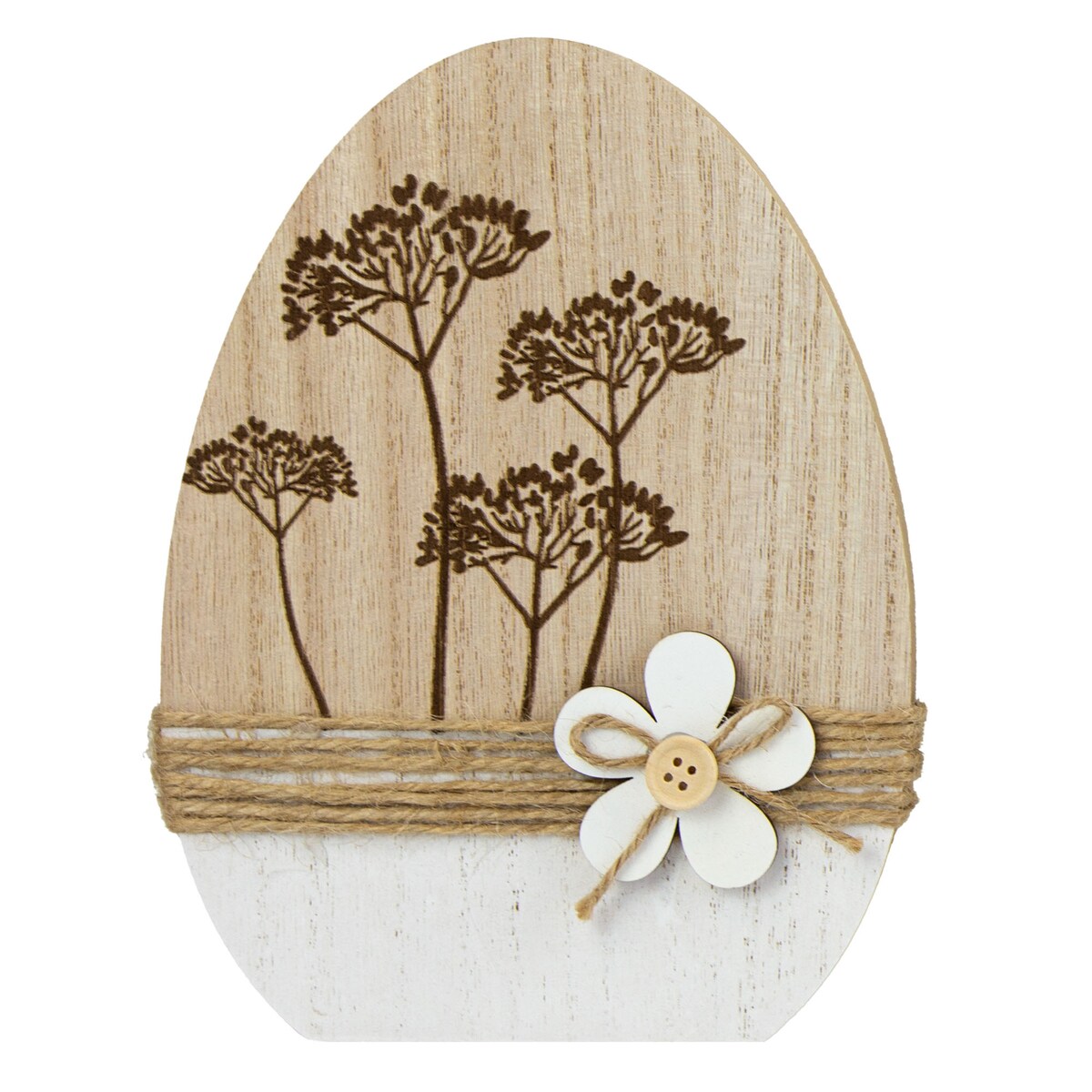 Ozdoba Jajko Wielkanocne 20 Cm Dekoracja Pisanka Na Stół Drewniane Koper