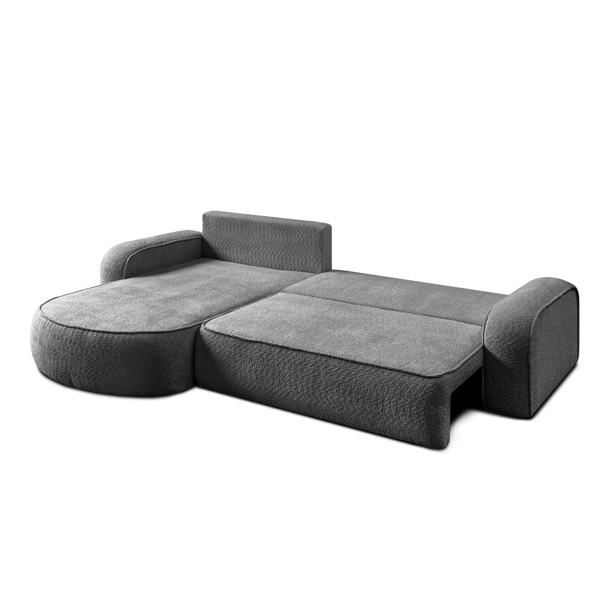 Rozkładany narożnik VENUS II z pojemnikiem na pościel, Coral 80