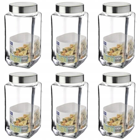 Pojemniki kuchenne NA mąkę cukier kawę Rubi 1 L x6