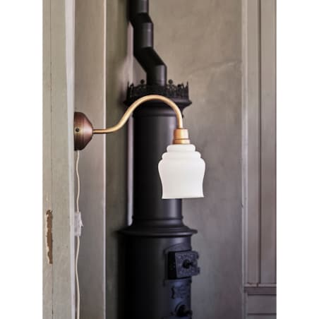 LAMPA KINKIET na ścianę do salonu ZŁOTA SZKŁO METAL retro glamour wisząca