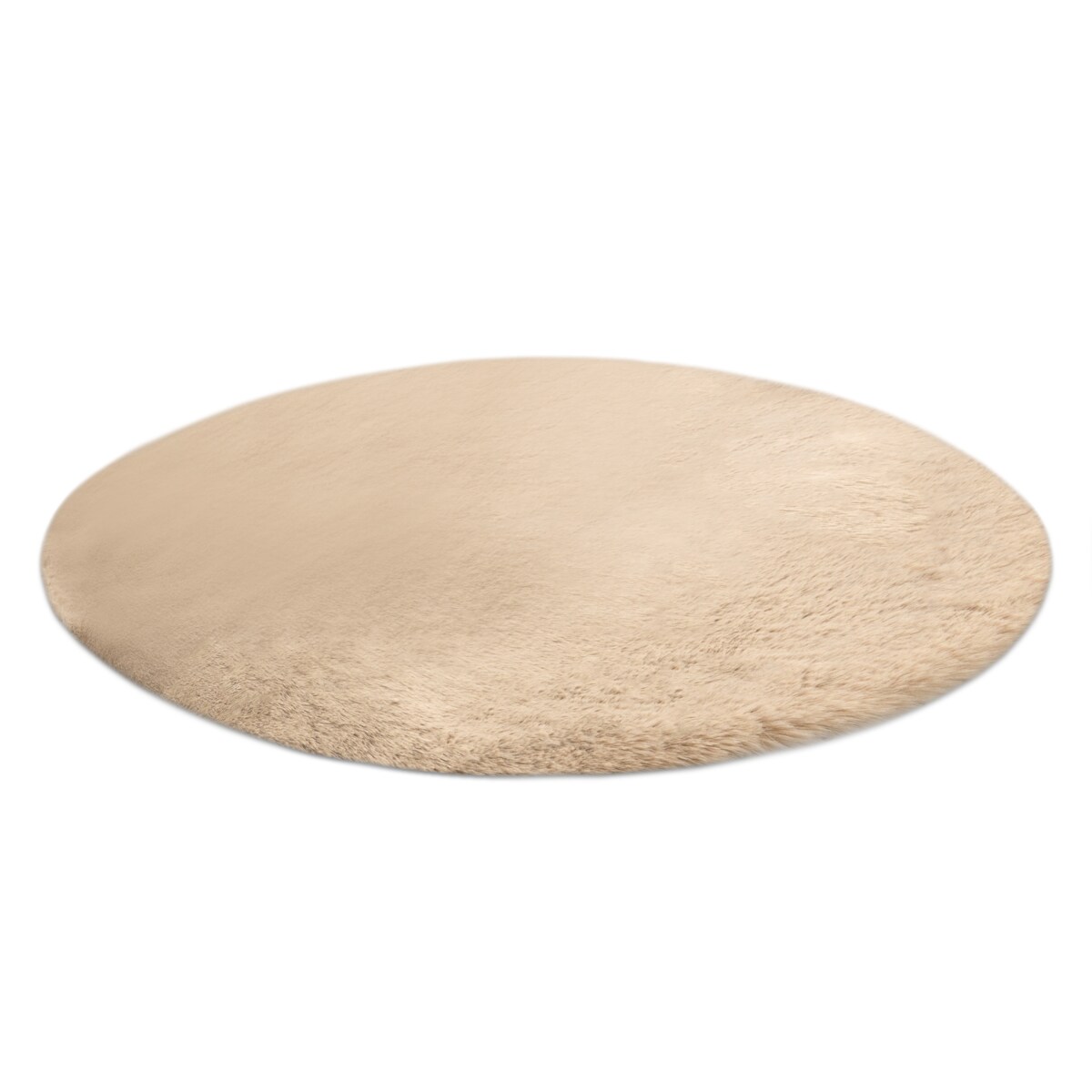 Dywan BUNNY koło macchiato ciemny beż koło 120 cm