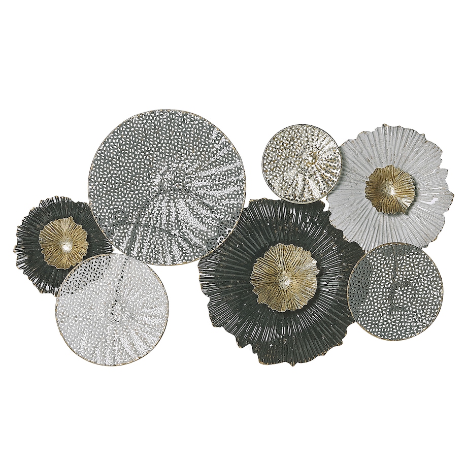 Dekoracja ścienna ZIRCONIUM Metal 38 cm Czarny