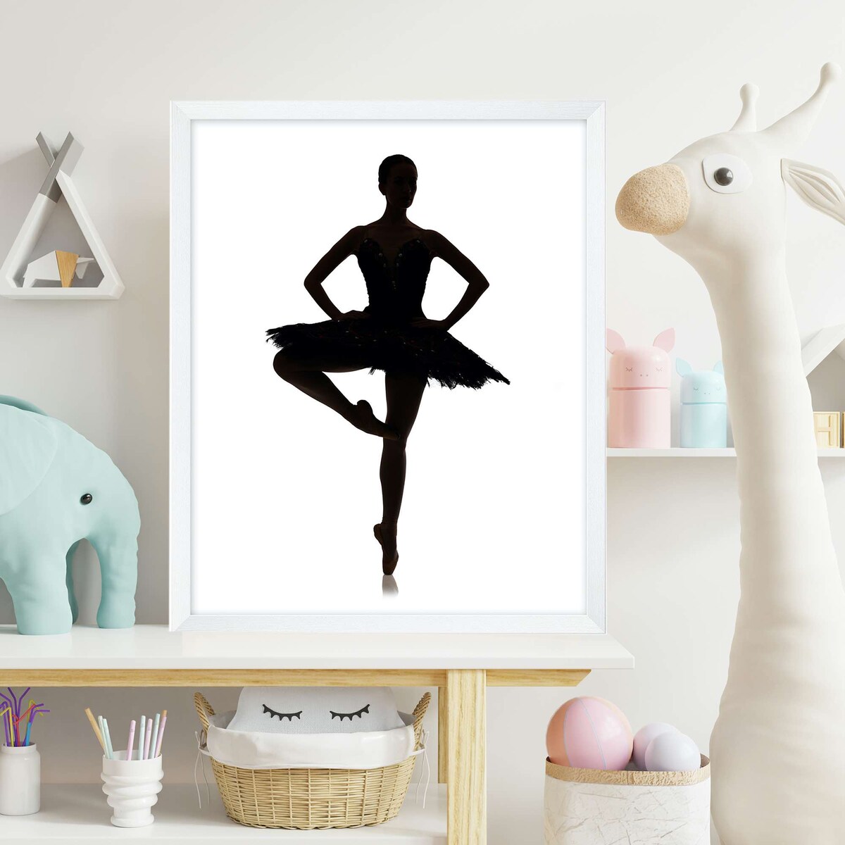 Ramka Na Zdjęcia 18X24 Cm Plakaty Rama Na Nóżce Stojąca Dekoracja Biała