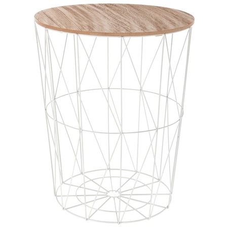 Stolik kawowy wielofunkcyjny z drewnianym blatem, atrakcyjny mebel z funkcją przechowywania