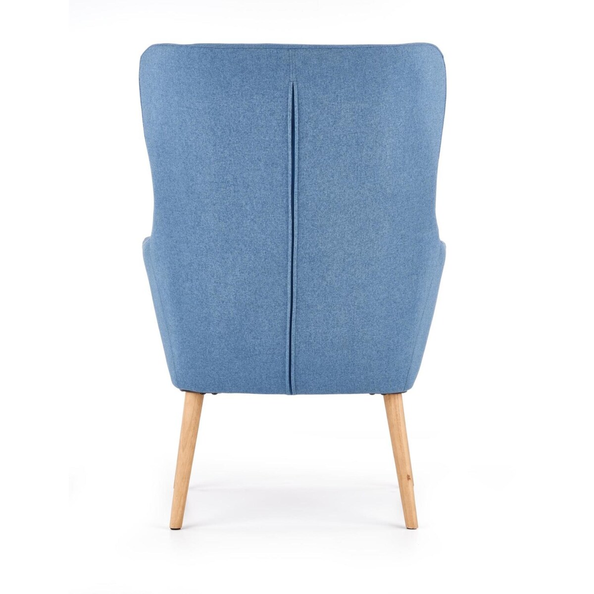 FOTEL WYPOCZYNKOWY Damar niebieski DREWNIANE NOGI