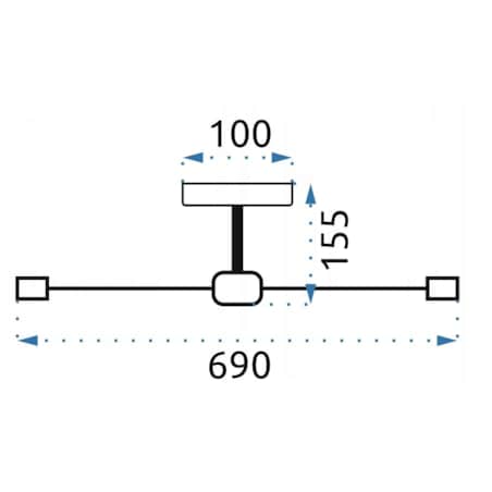 Lampa Sufitowa Żyrandol Plafon Pająk 6 Złota E27
