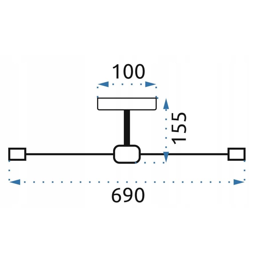 Lampa Sufitowa Żyrandol Plafon Pająk 6 Złota E27