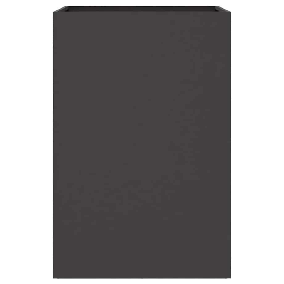 vidaXL Donica, czarna, 52x48x75 cm, stal